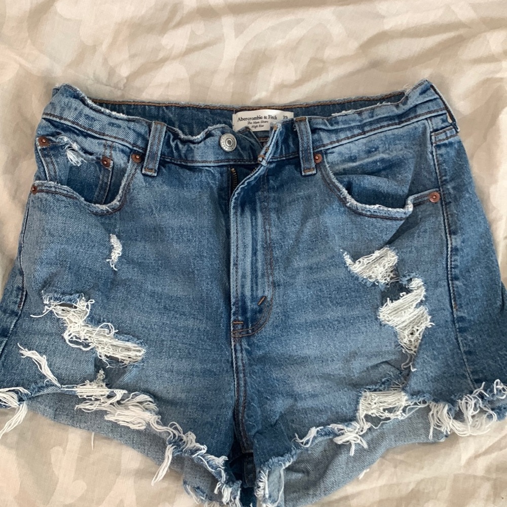 Women Jean high rise shorts